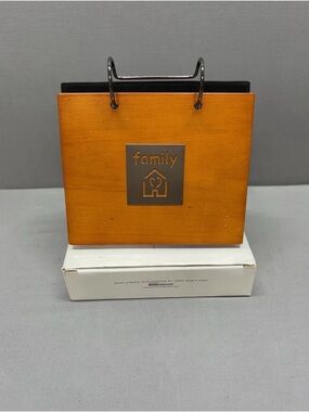 Wood Flip Desk Picture Frame- Orange